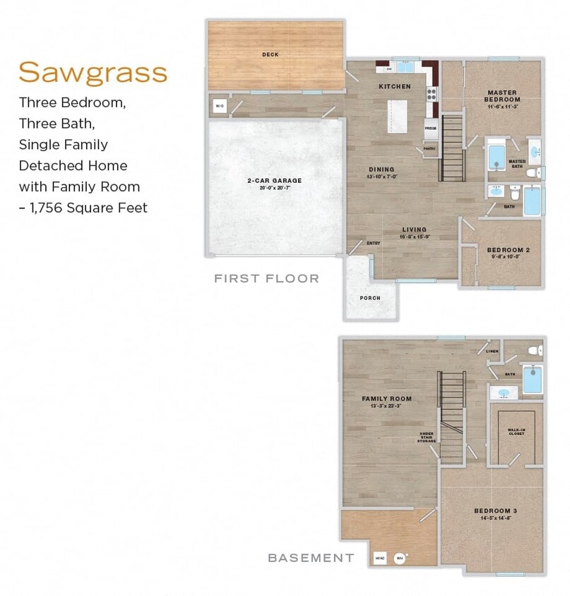Floor Plan - Fairway - Sawgrass 3/2.5