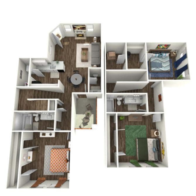 Floor Plan - Skycrest Townhome
