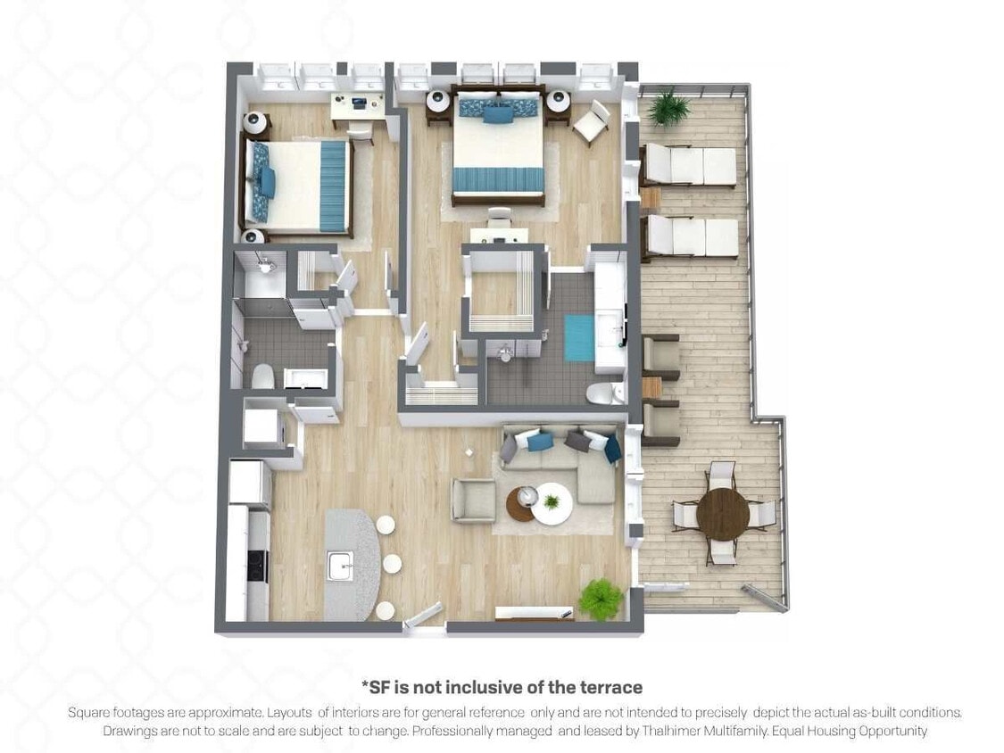 Floor Plan - McDonough | +162 sqft Terrace on 3rd Floor Homes O