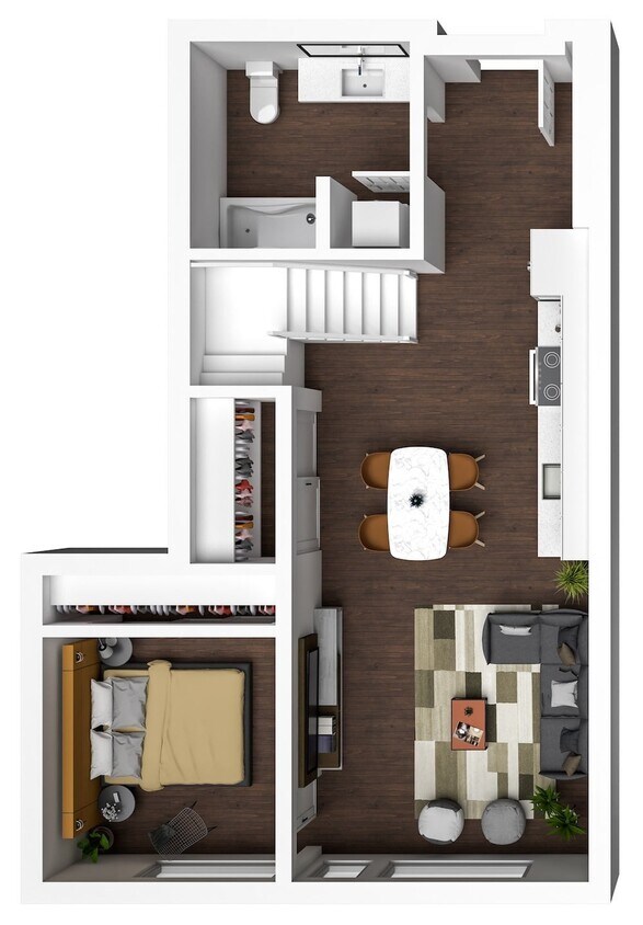 Floor Plan - 2 Bed/1 Bath-F3
