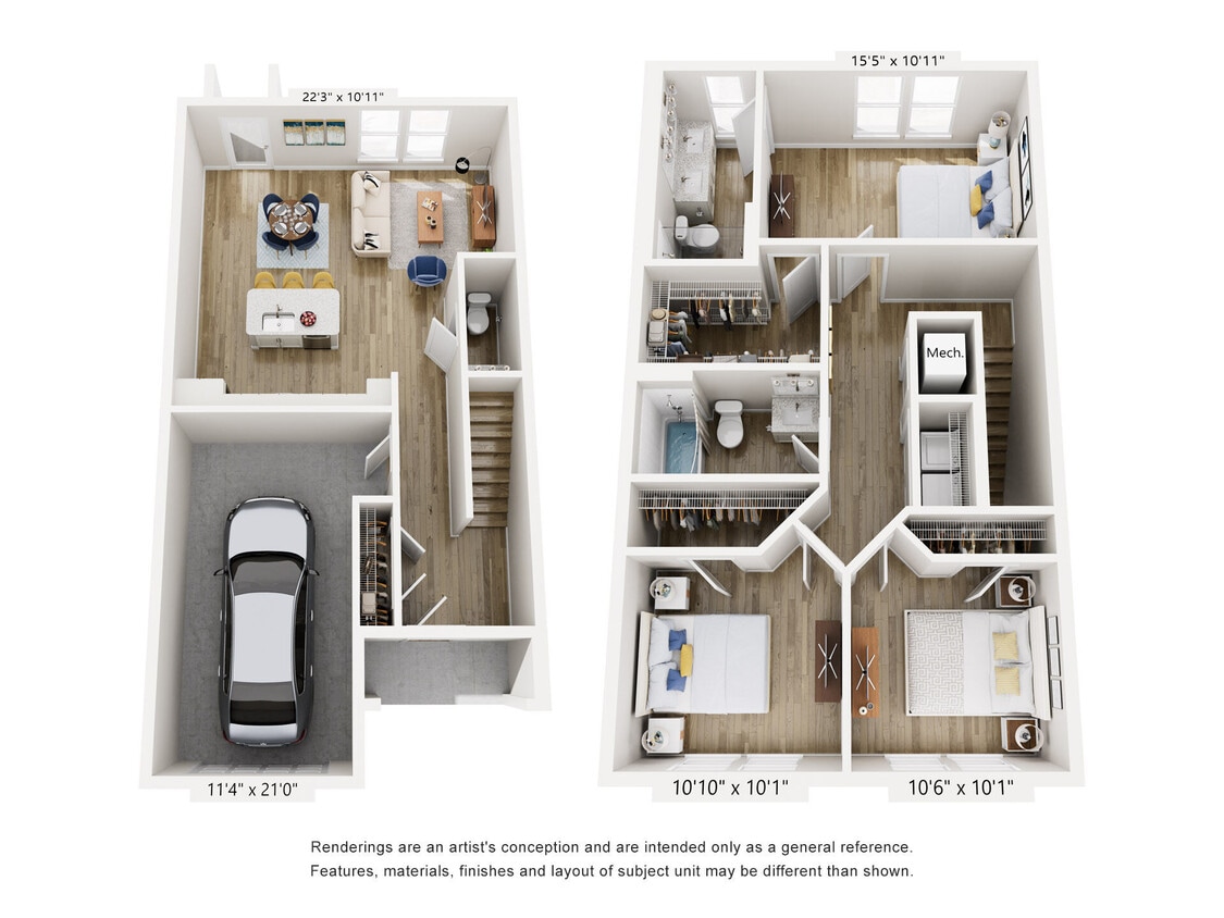 Floor Plan - Townhome F