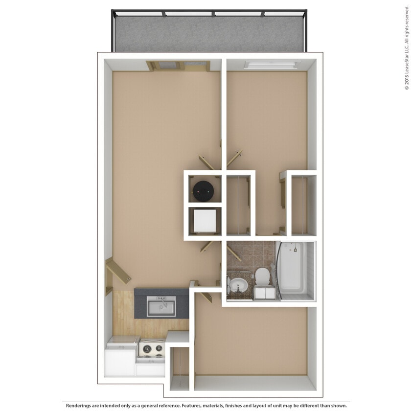 Floor Plan - 2x1a