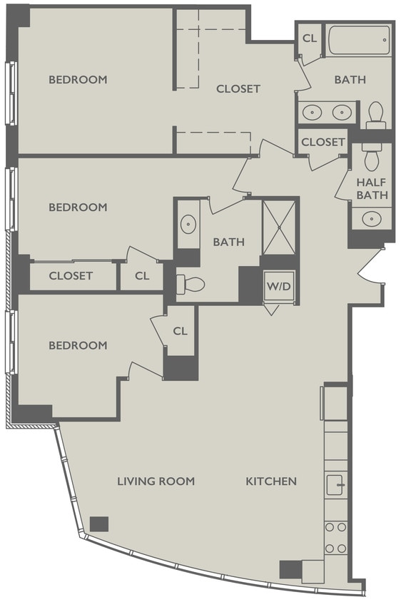 Floor Plan - Three Bedroom B