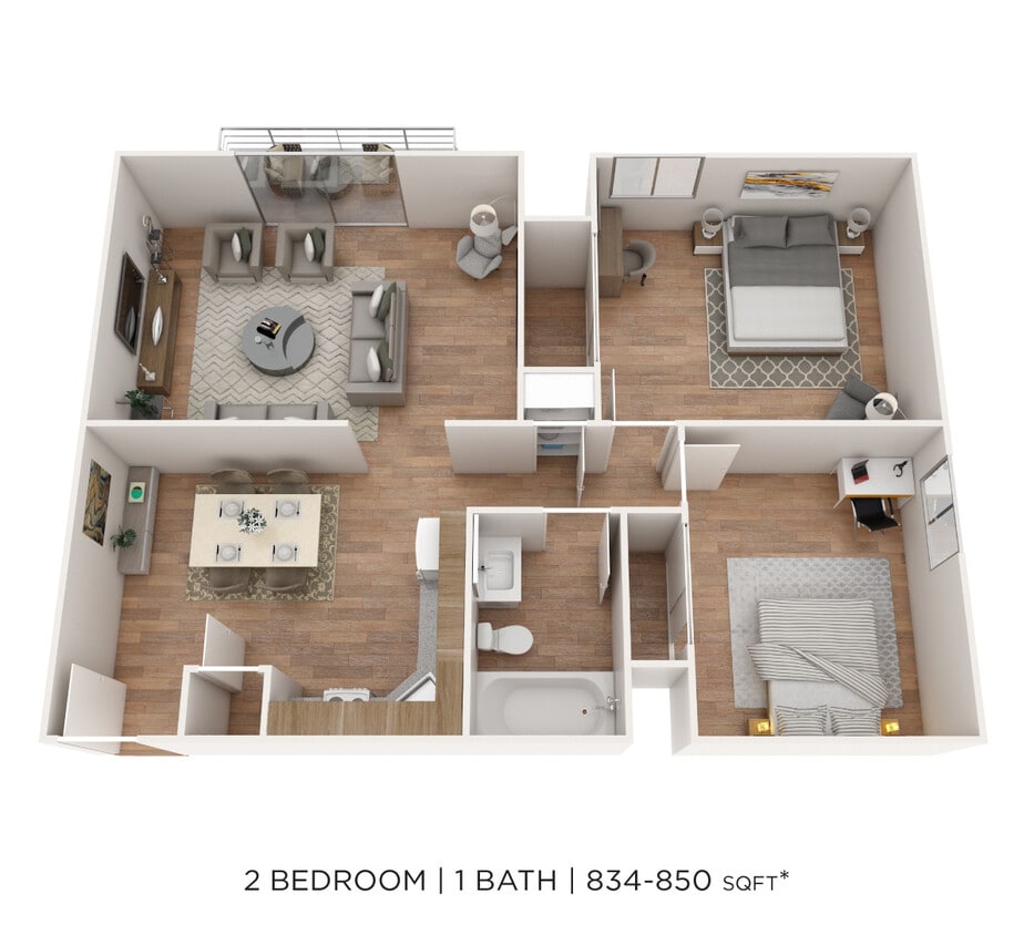 Floor Plan - Two Bedroom
