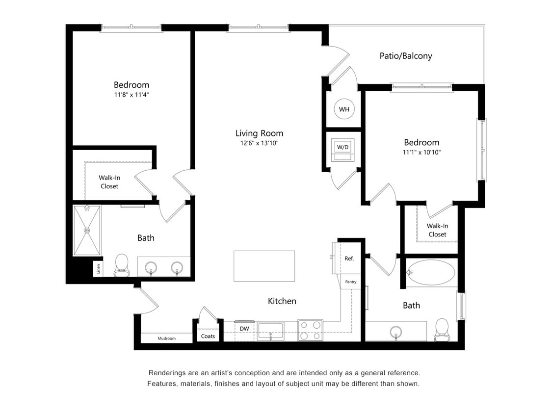 Floor Plan - 2 Bedroom A