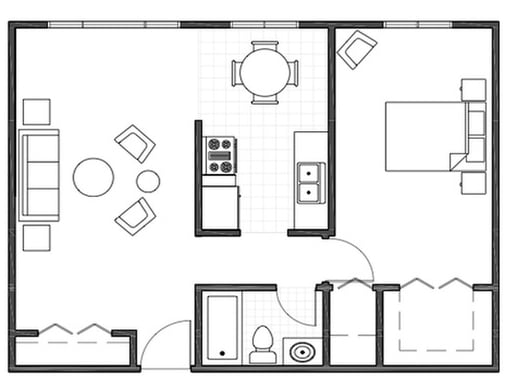 1BR/1BA - Large 1-Bedroom Apartment