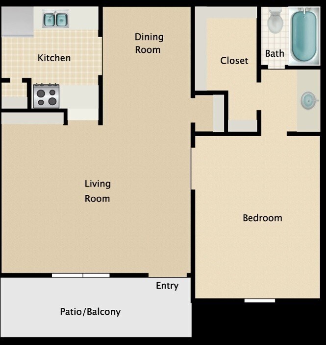 A4_664.jpeg - 1 bedroom 1 bath