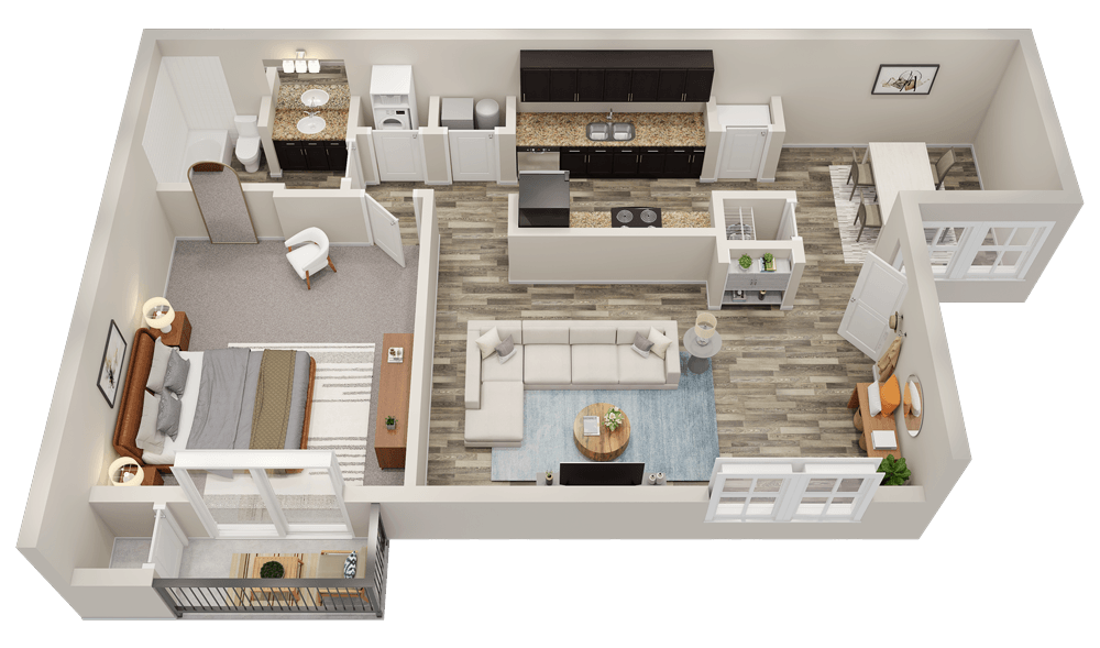 Floor Plan - The Oliver - Renovated