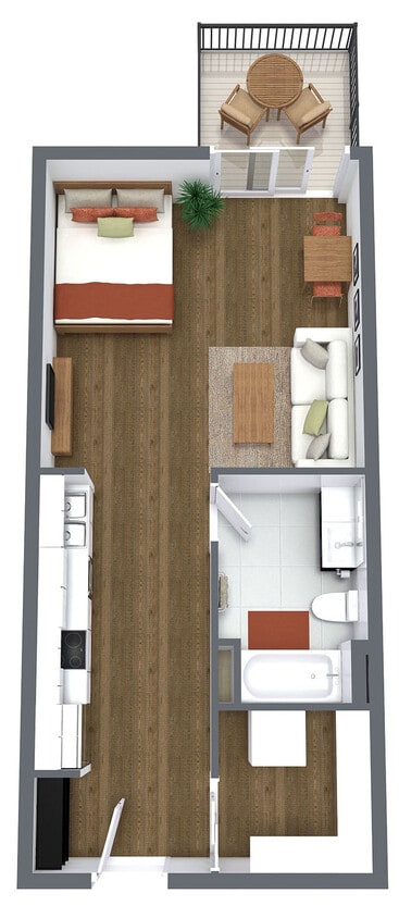 Floor Plan - Acadian w/Balcony