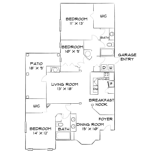 Floor Plan - Design 3B
