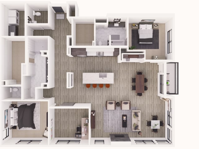 Floorplan D 2144 sqft - Type D2