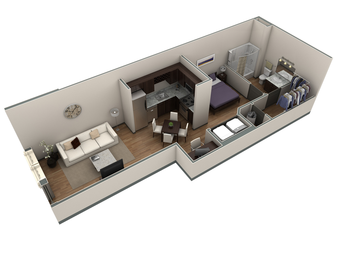 Floor Plan - Studio Grand Courtyard