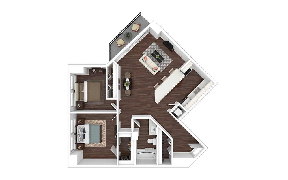 Floor Plan - B6 - Renovated