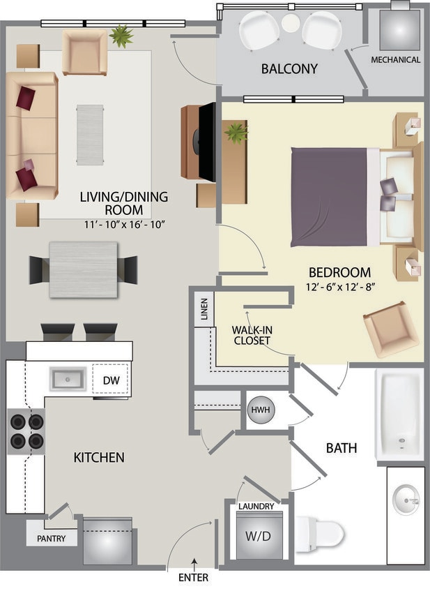 Floor Plan - 1B