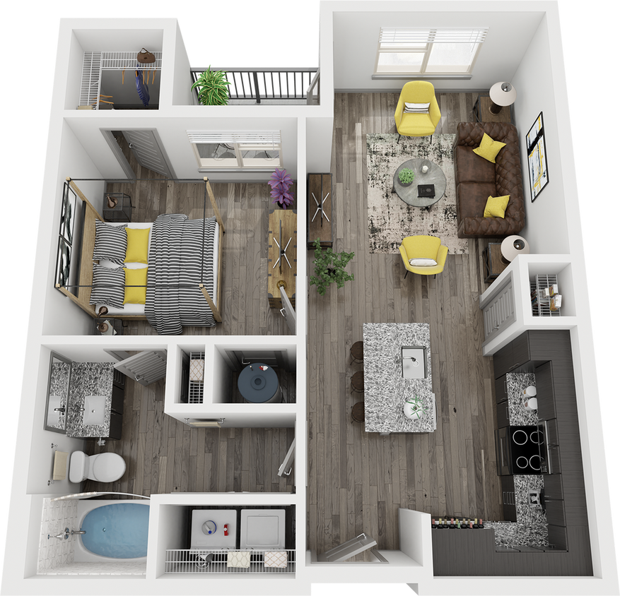 Cue Galatyn Station - A1A Floor Plan - A1A