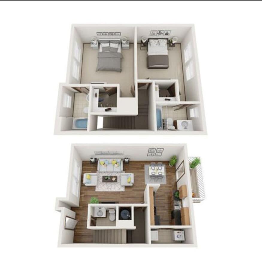 Floor Plan - 2x2.5TH_Deck