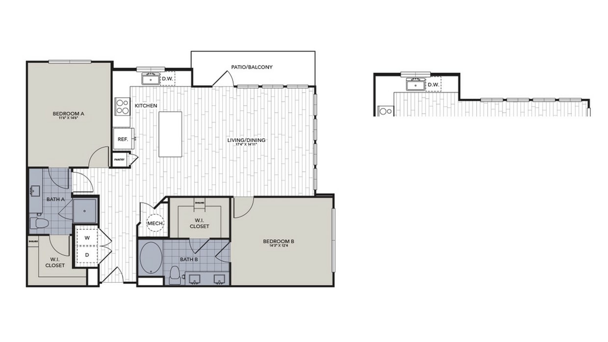 B3.1.jpg - Two Bedroom, Two Bathroom