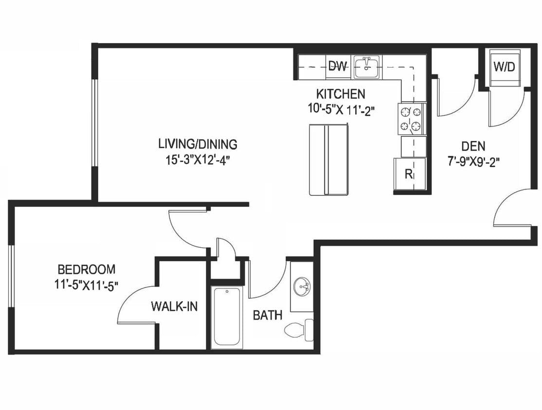Floor Plan - A6D - Without Balcony