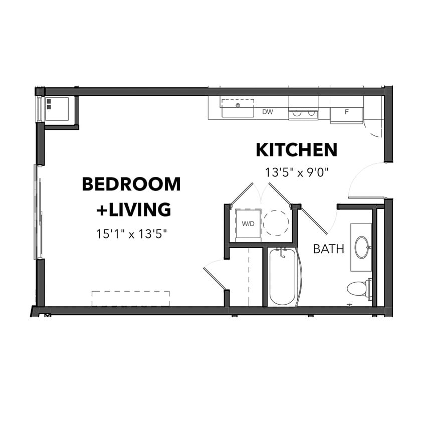 Floor Plan - The Micro 2 (Blue)