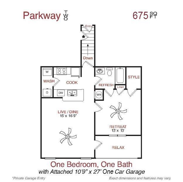 Floor Plan - Parkway Upper Garage