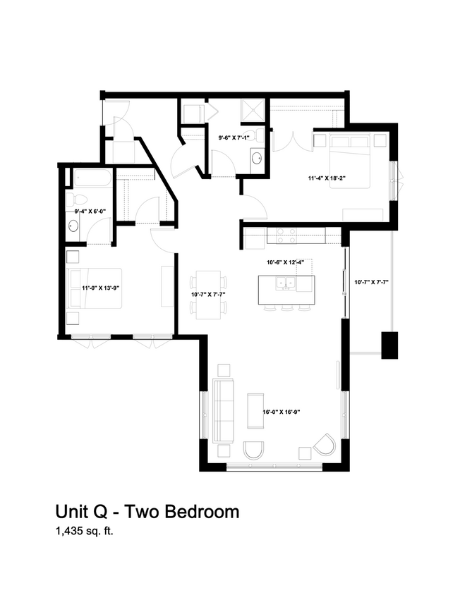 Floor Plan - Unit Q