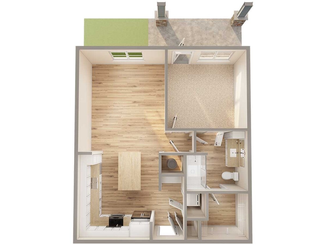 Explore this beautifully designed modern apartment with an open layout, perfect for comfortable living. - A4