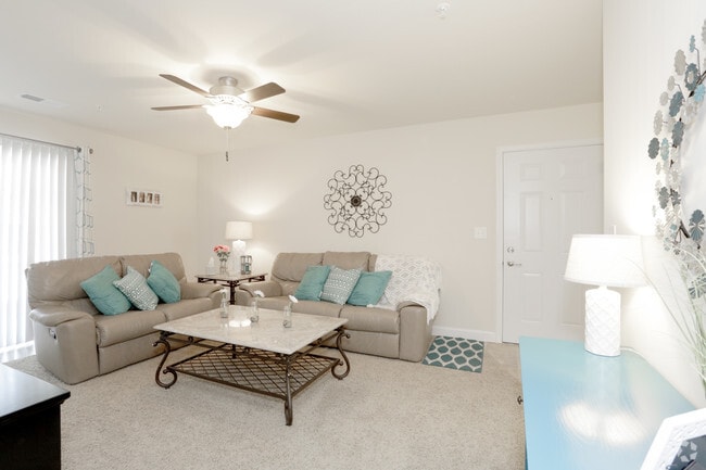 1 Bedroom - Living Room - The Mallard Way Rental Community