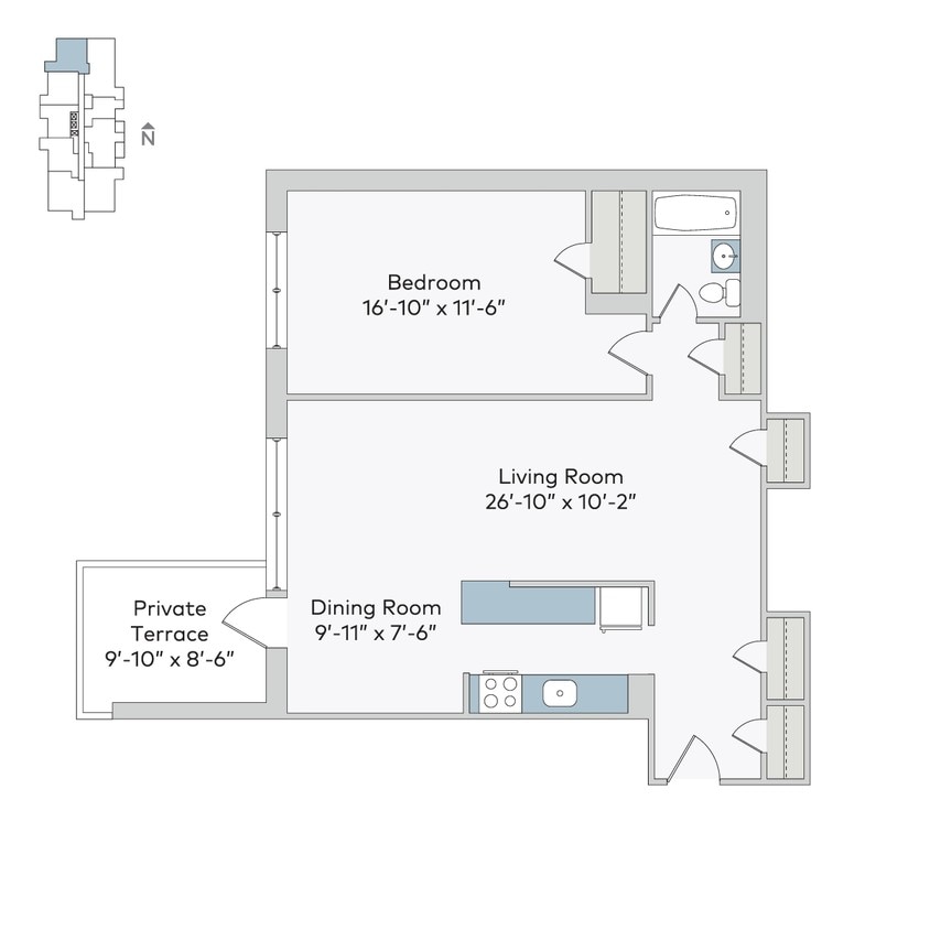 Floor Plan - dor-1bTC