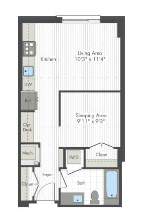 Floor Plan - Studio-B