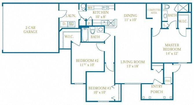 Floor Plan - The Newbury