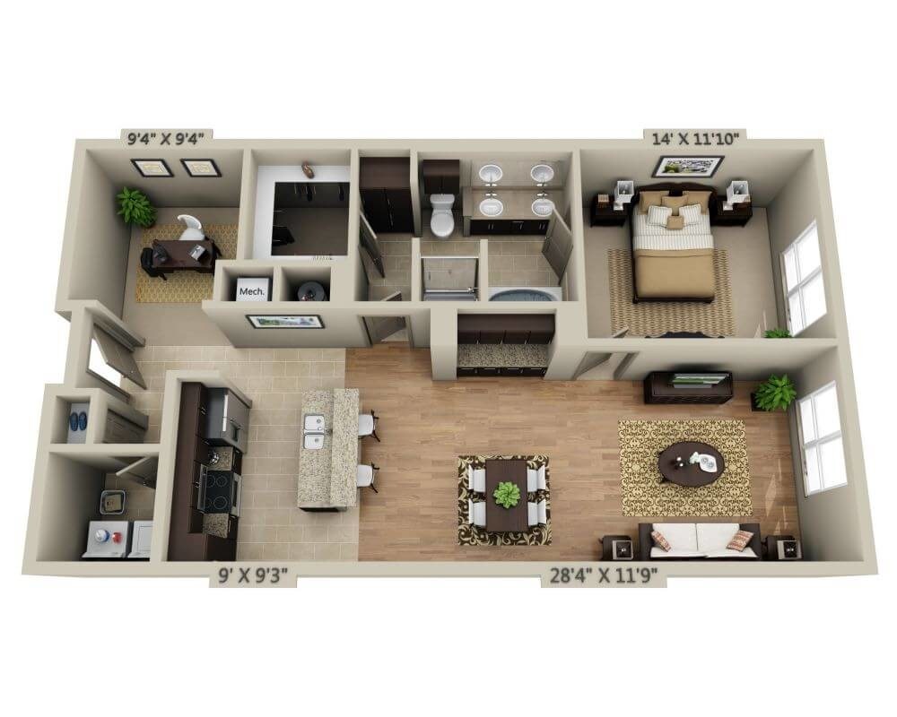 Floor Plan - Plan F (A1CD)