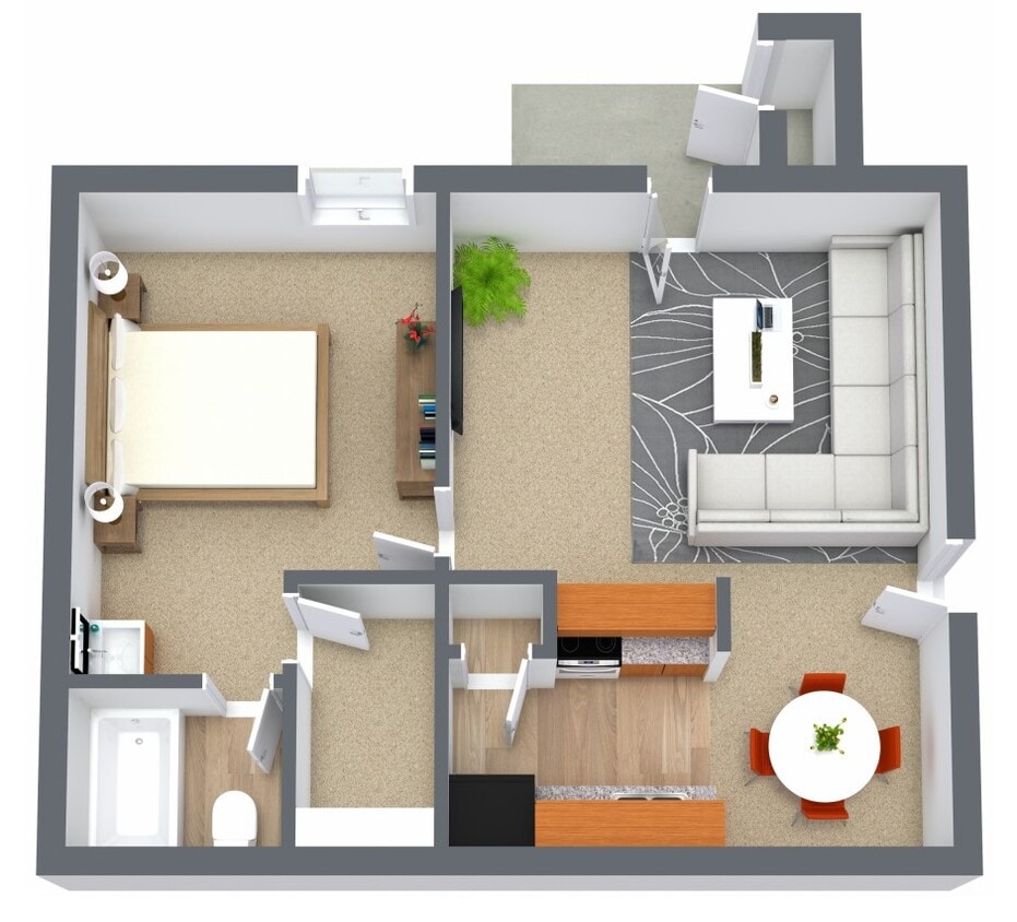 Floor Plan - 1B