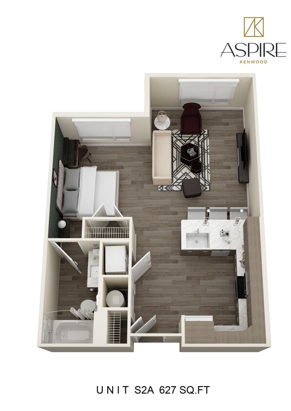 6606-AspireKenwood_Unit S2A_Floorplan.jpg - Studio