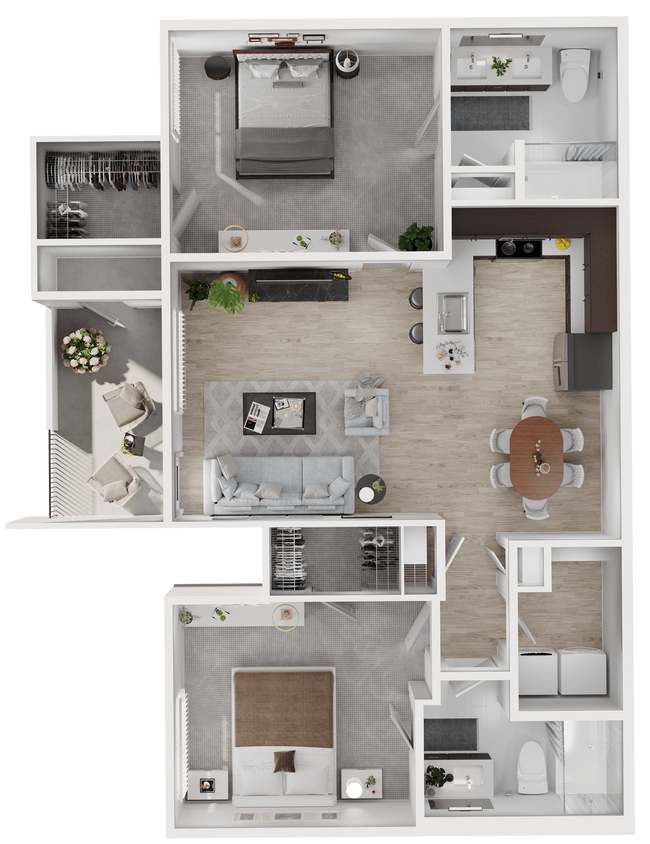 Floor Plan - 2X2 D