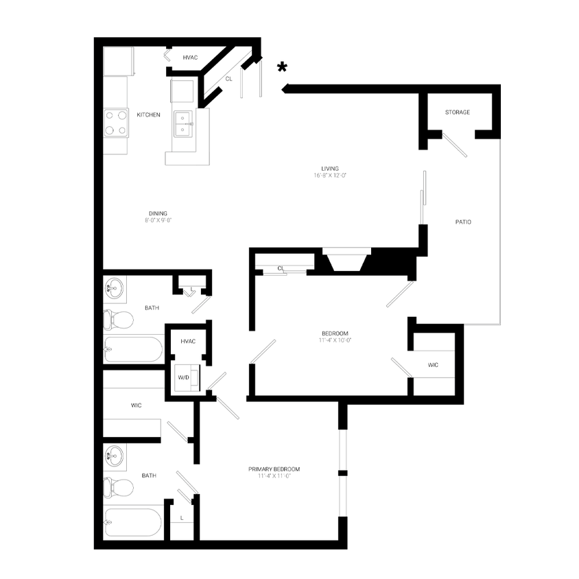 Floor Plan - The Monroe