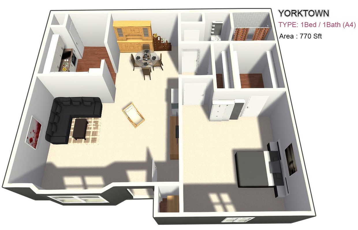 One Bed / One Bath - One Bed / One Bath