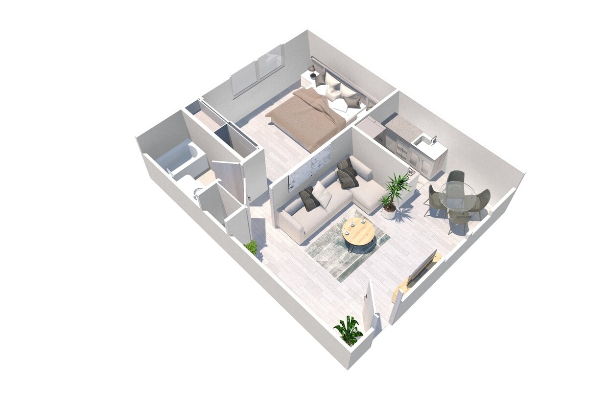 Floor Plan - One Bedroom