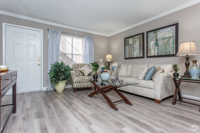 1 Br, Living Room - Riveraine Apartments