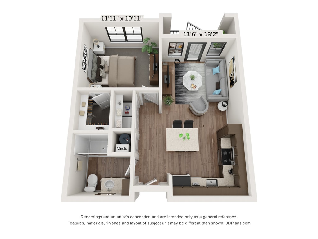 Floor Plan - 1A - The Hepburn 