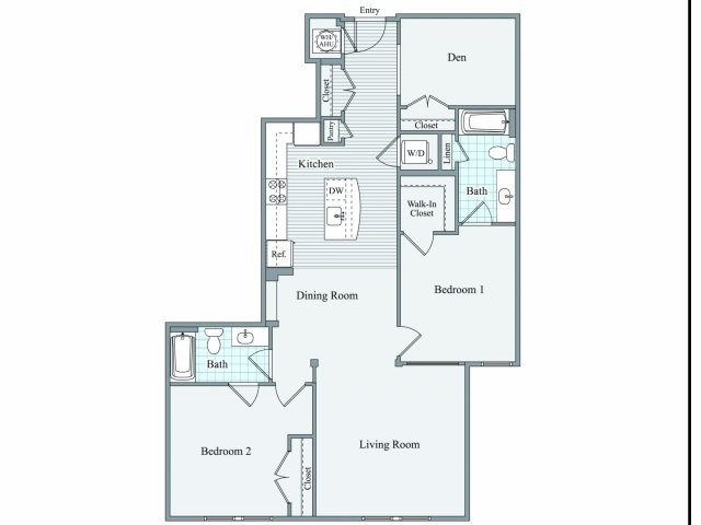 2BD-B - 2BR + Den B
