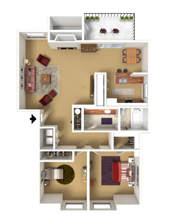 The Chelsea, 915 sq ft - Chelsea