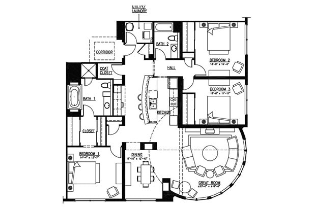 Austin 3A - 3 Bed, 2 Bath