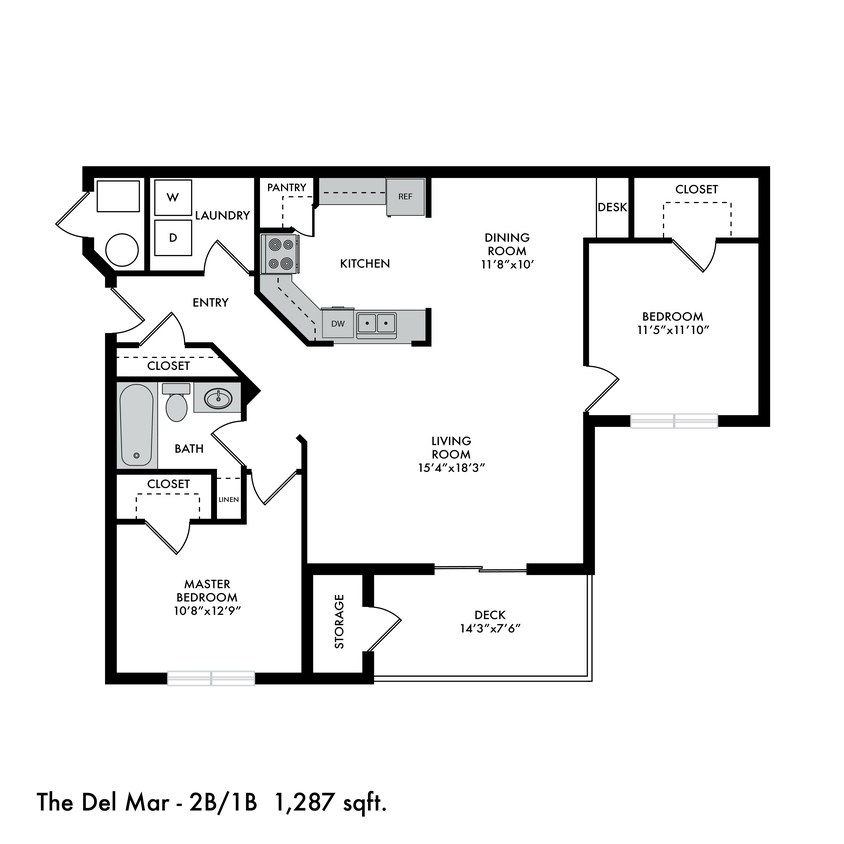 Floor Plan - The Del Mar