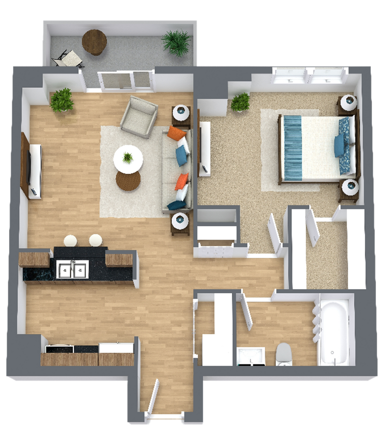 Floor Plan - PRK A2 Condo