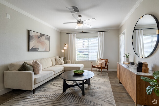 1BR, 1BA - 758SF - Living Room - CityScape at Lakeshore