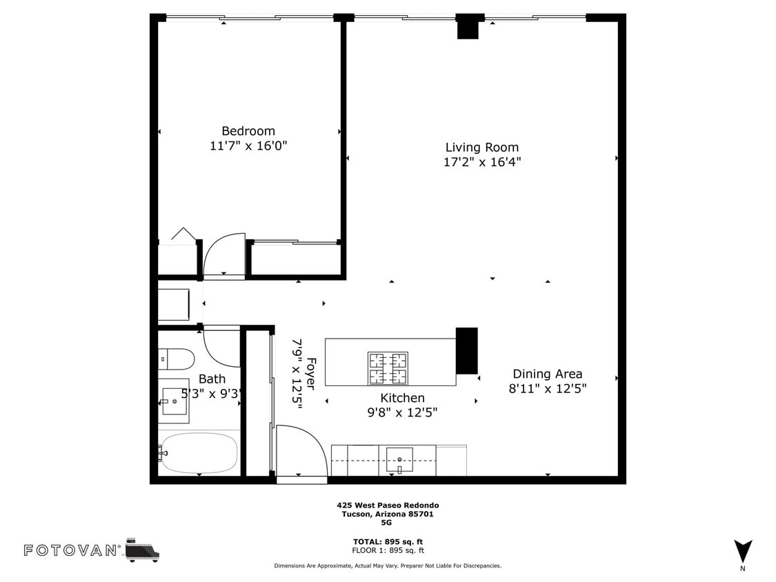 425-West-Paseo-5G-Floorplan-scaled - One Bedroom One Bath
