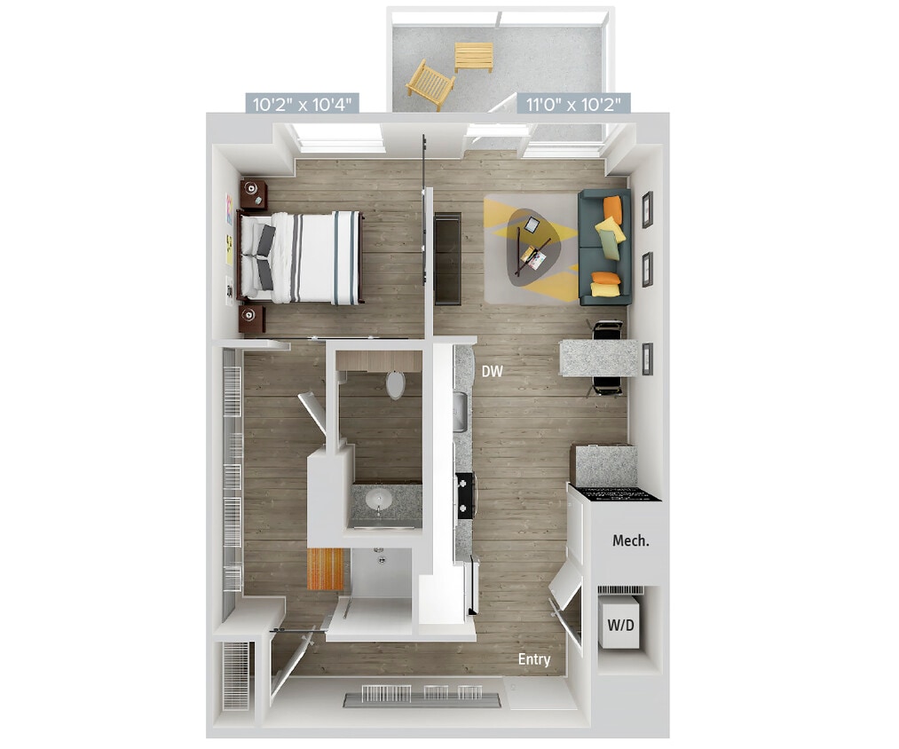 Floor Plan - A3-668SF-Apt140