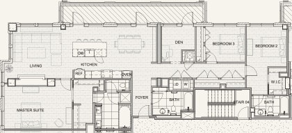 Floor Plan - Studio 480 SF