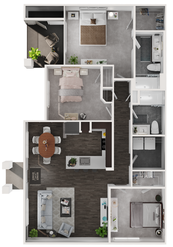 Floor Plan - 3X2E
