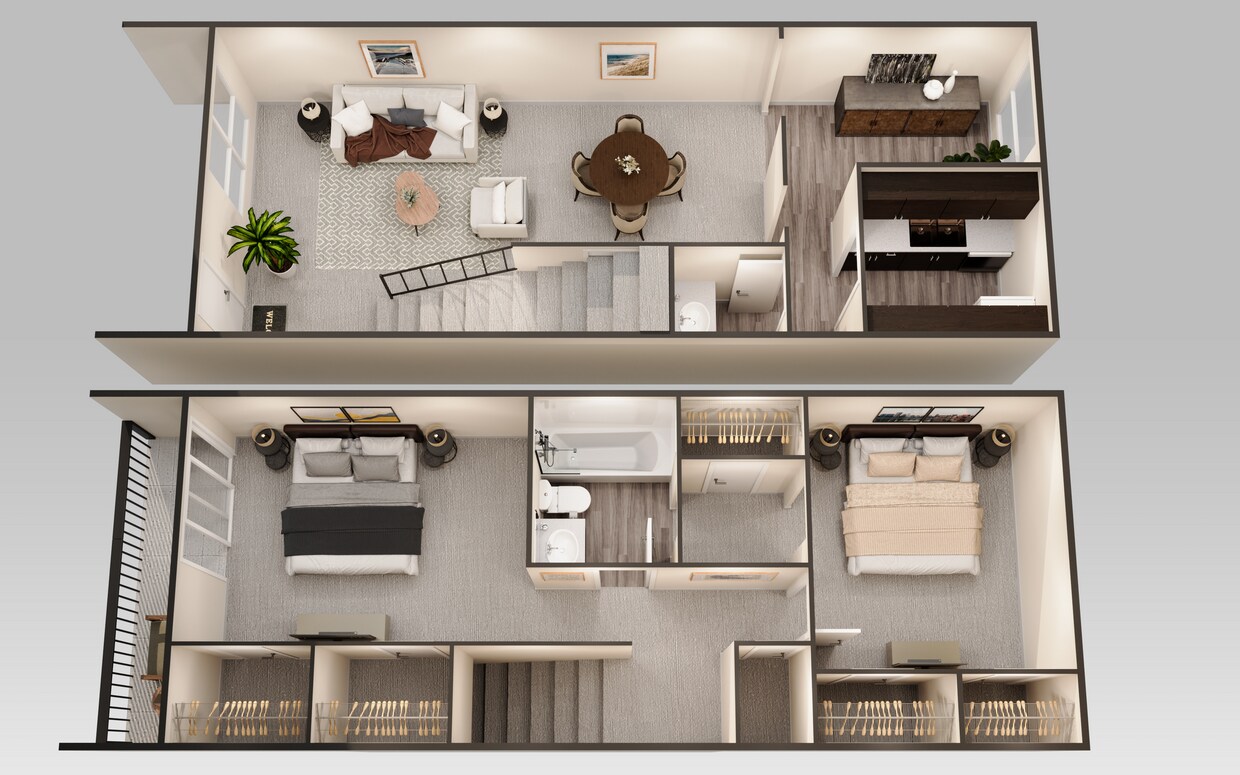 H-C - 2 Bedroom 2 Bath